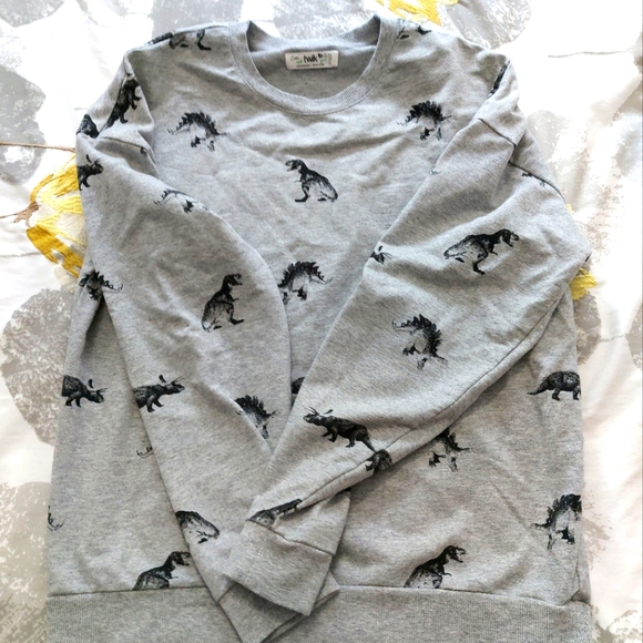 twik Tops - Twik Womans crew dinosaur